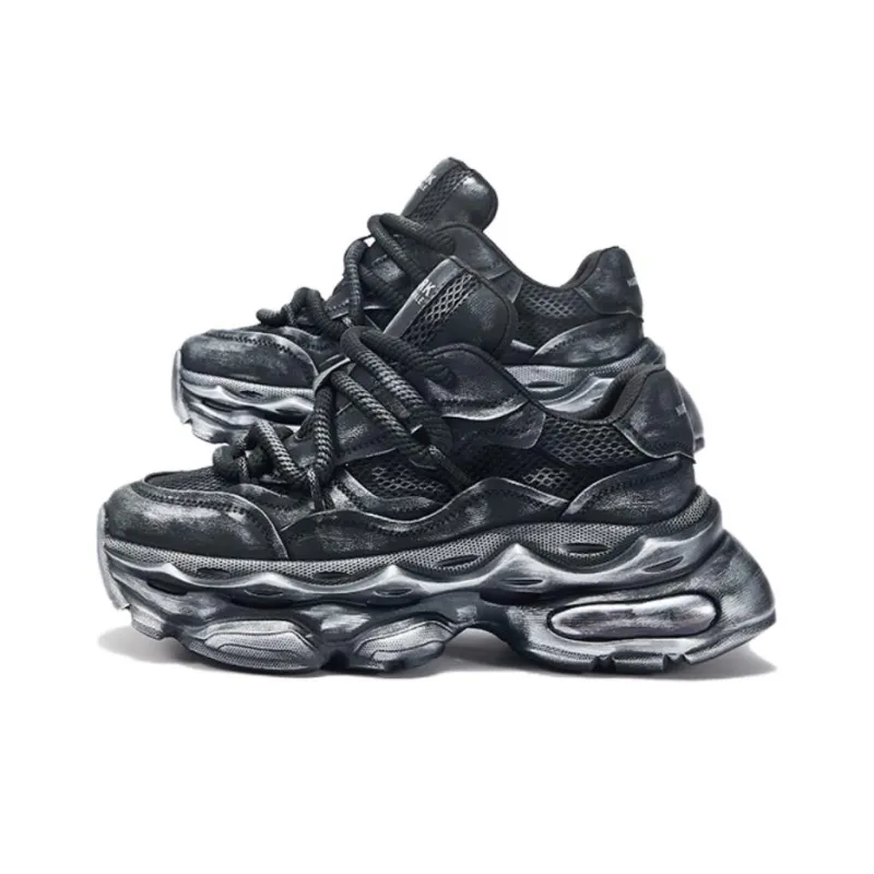 FAIRWHALE Wear resistant, Lightweight, Breathable, And Non slip. Low Top Chunky Sneakers Men's-9