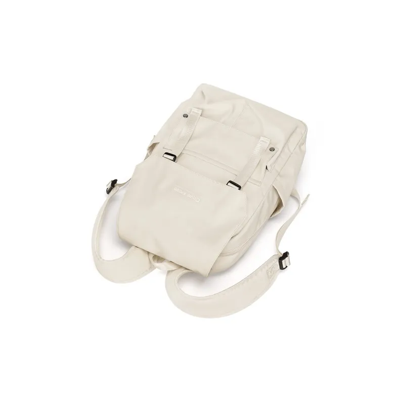 Simvay Clos Fabric Backpack Small Size Women's Ecru/Black-18