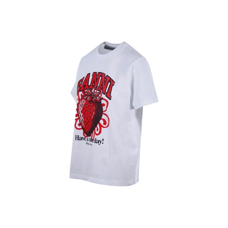 GANNI T Shirts Women's White-2