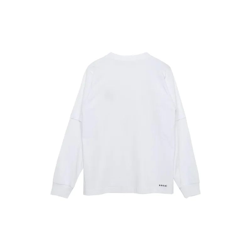 Sacai T-Shirts Unisex White-1