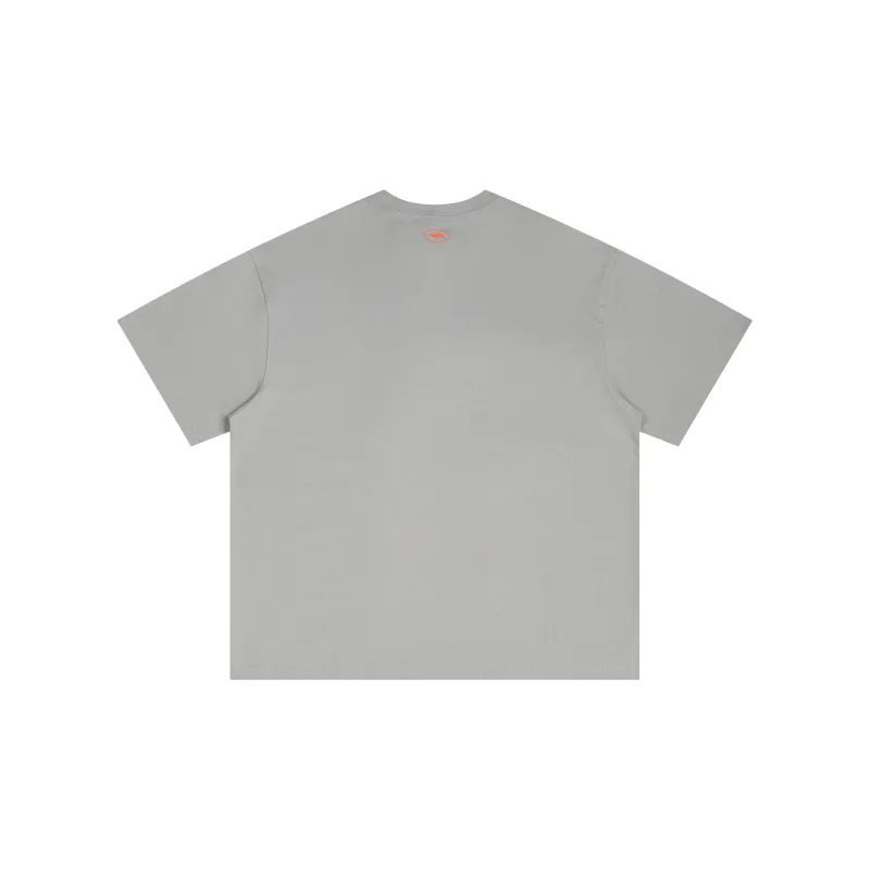 WILDX Summer Basic LOGO Short Sleeved T Shirts Unisex-7