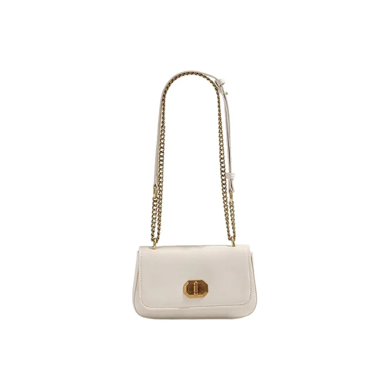 MINLUBAOLUO PU Casual Niche Design Shoulder Bag Versatile Commute Crossbody Bag Handbag Regular Women's White/Green-0