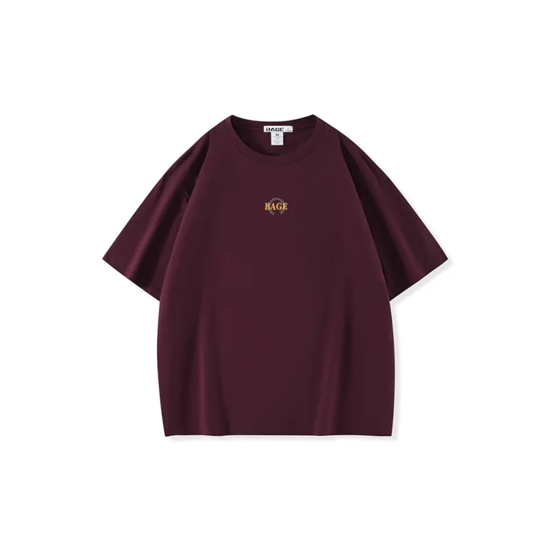 BAGE Drop Shoulder Sleeve T Shirt Unisex-15