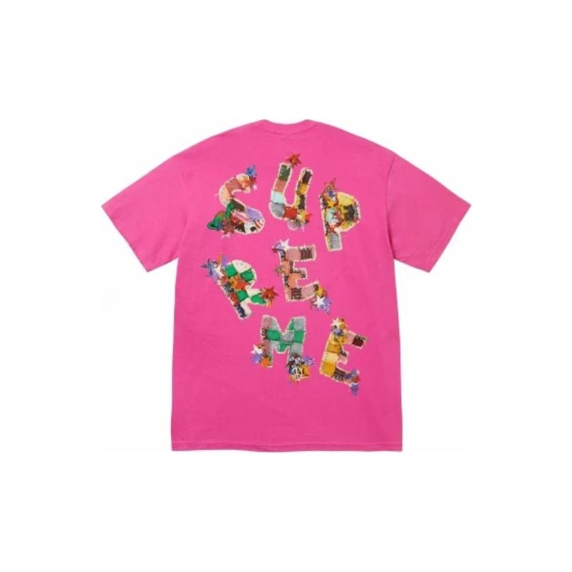 Supreme Patchwork Tee Black XL - POIZON