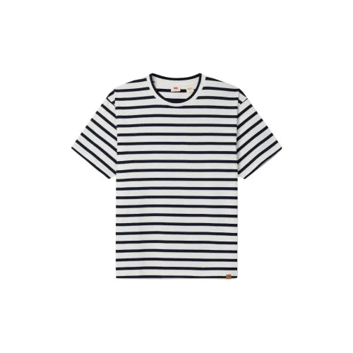 Levis T-Shirts Men Black/White Stripes