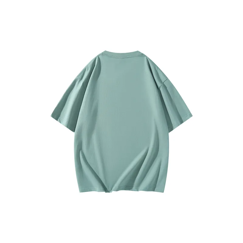 CENPIN Drop Shoulder Sleeve Short Sleeved T Shirts For Summer Unisex-13