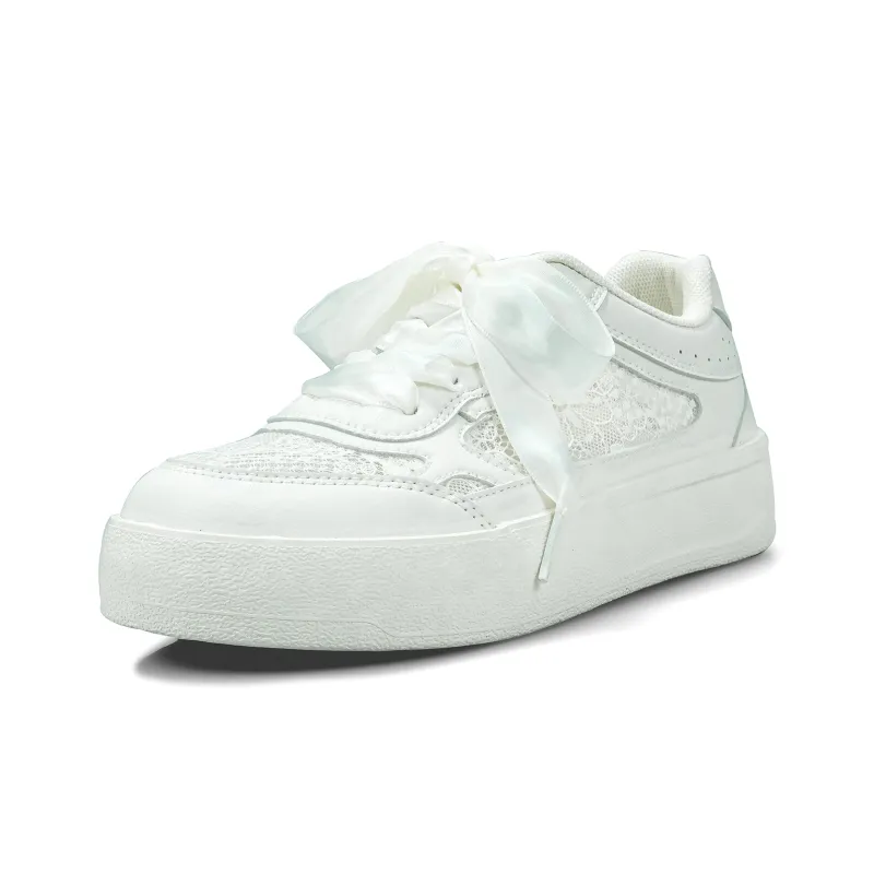 B10CROWN Lightweight And Breathable Low Top Skateboard Shoes Women's Beige-2