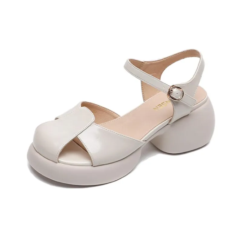 Mulinsen Strap Sandals Approx. 6.5cm Women's-7