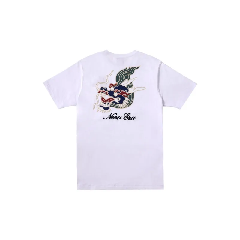 New Era Year Of The Dragon Limited Edition Versatile Trendy Comfortable Knitted Fabric Short Sleeved T Shirts Unisex-1