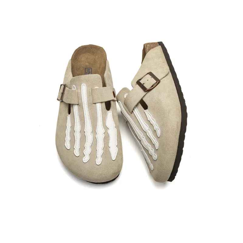 Youthloser Cork Sole Slip Resistant Wrap toe Slippers Unisex-7