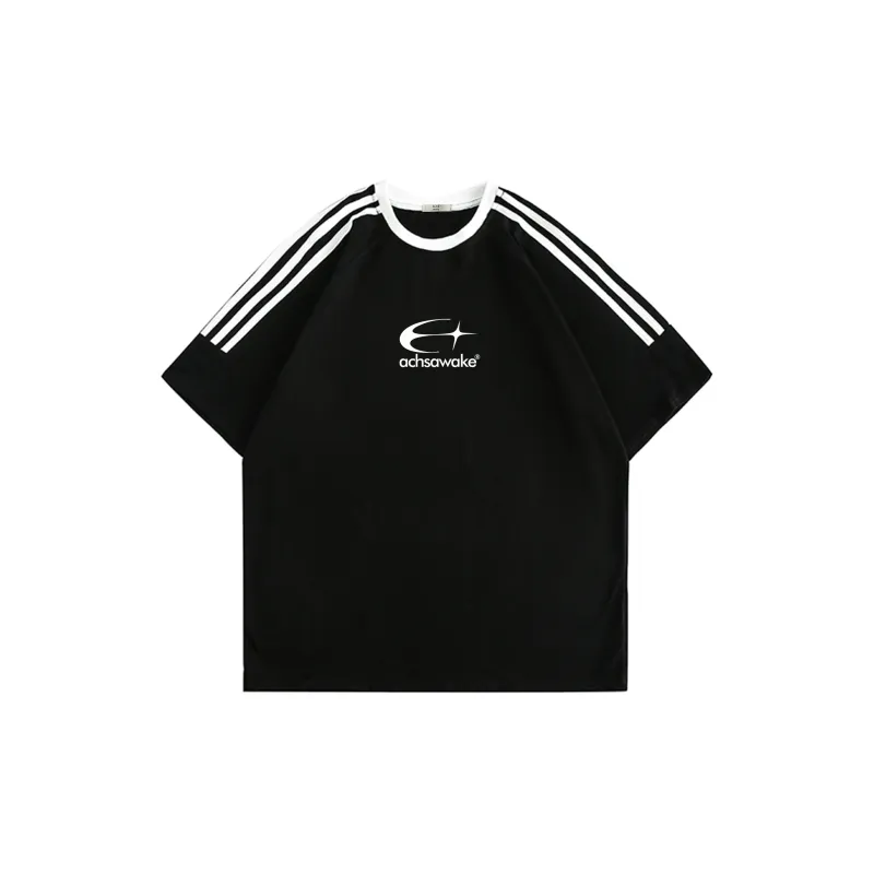 ACHS AWAKE Short Sleeved T Shirts Unisex-0