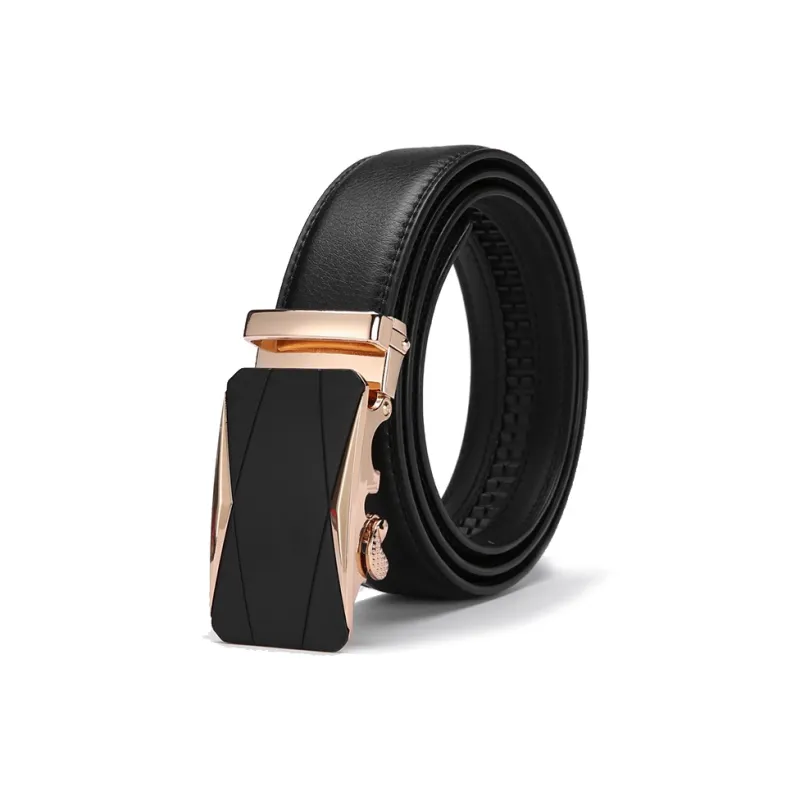 ASTAR HADES Genuine Leather Automatic Buckle Business Elegance Comfortable Leather Belts Men's 3.5cm-3