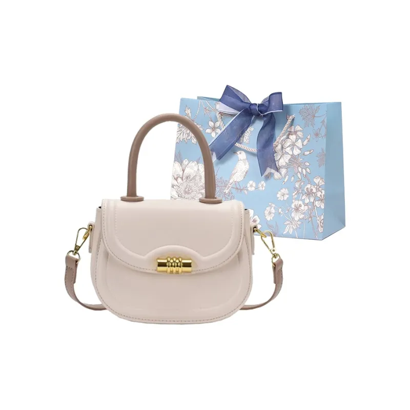 REDOO PU One Shoulder Handbag Women's Cream White-0