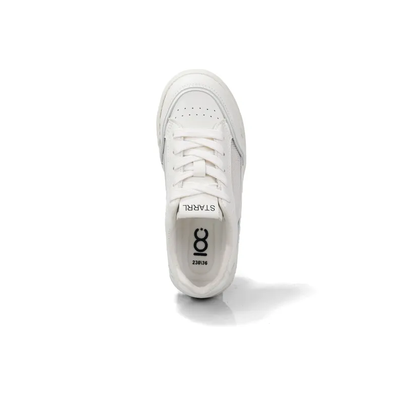 B10CROWN Lightweight And Breathable Low Top Skateboard Shoes Women's Beige-3