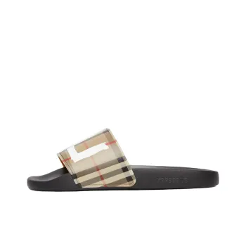 Burberry Vintage Slide Slippers Women's Beige