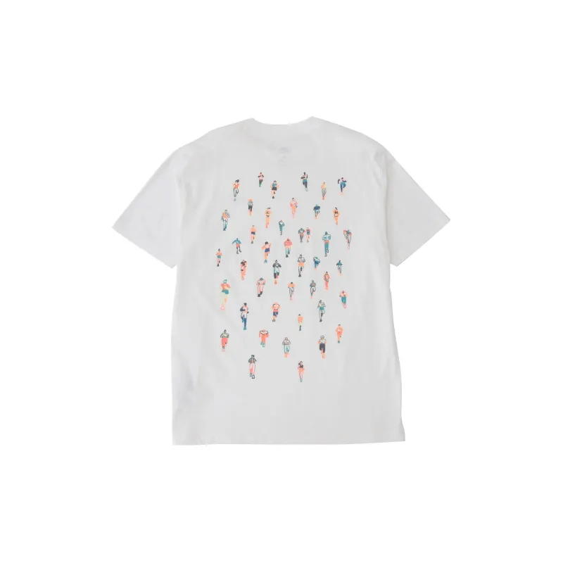 New Balance Drop Shoulder Sleeve T Shirt Men's White-1