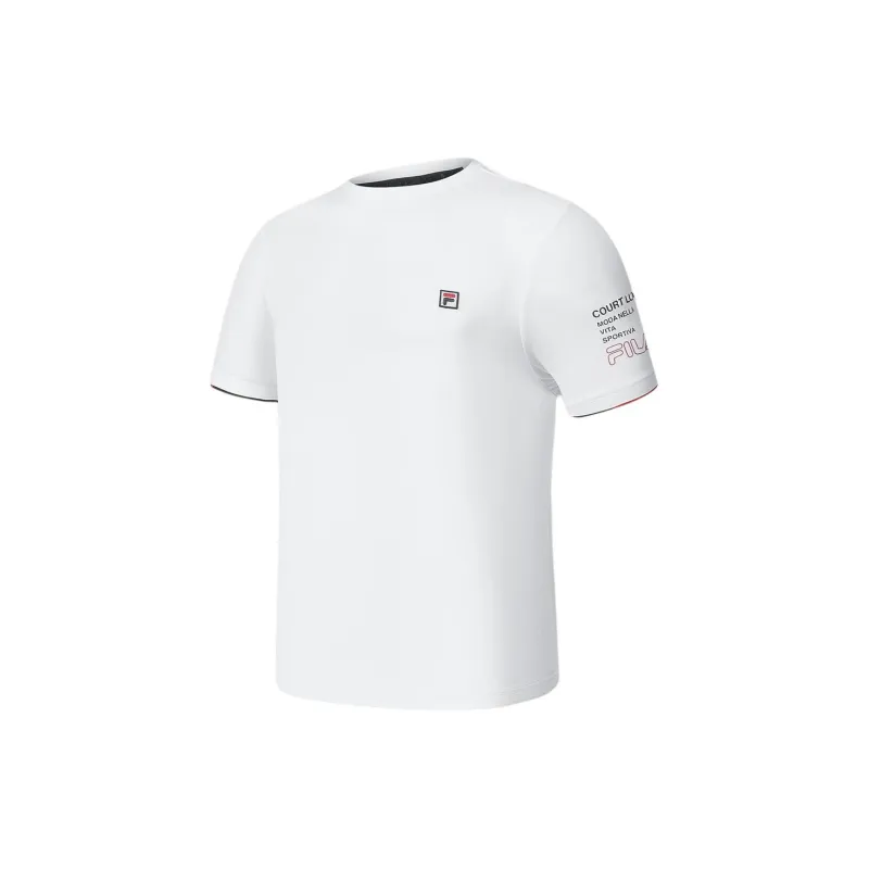 FILA T Shirts Men Jade White-2