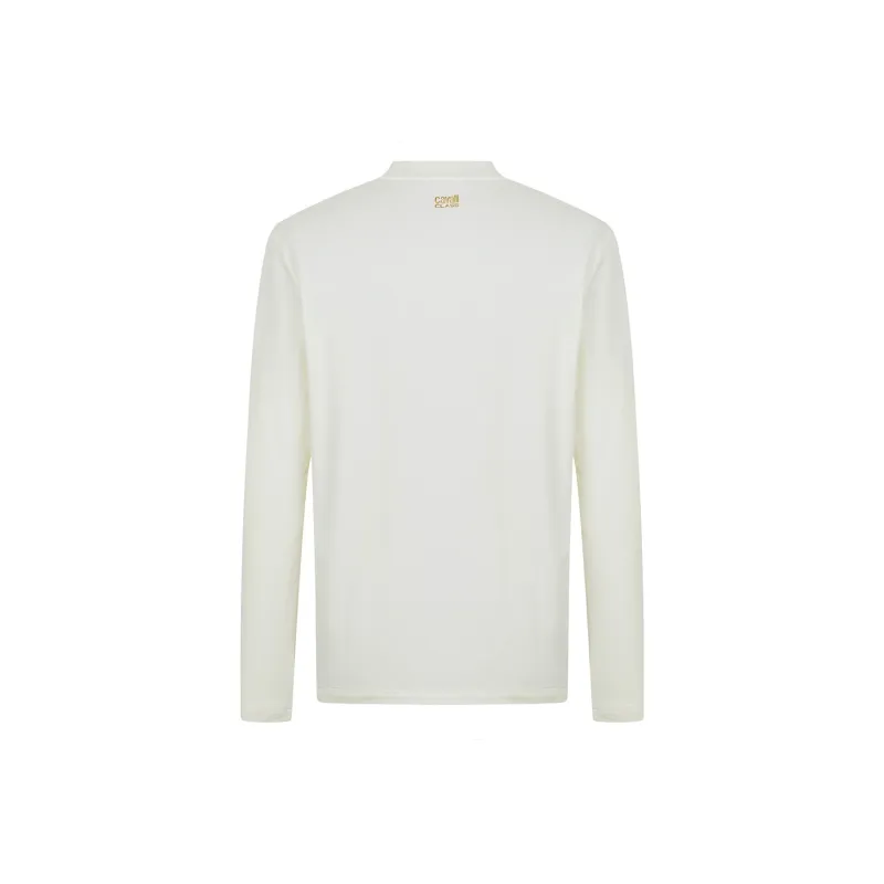 Cavalli Class T Shirt Men's Ecru-1
