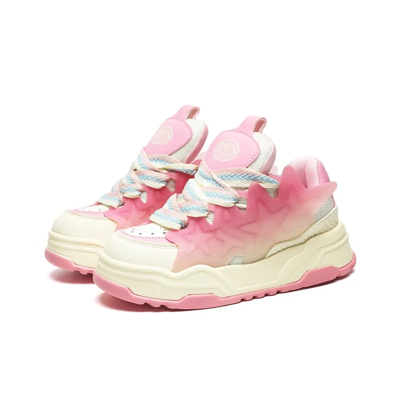 OUBT Fashion Trend, Platform Height Increase Low Top Skateboard Shoes Unisex-2