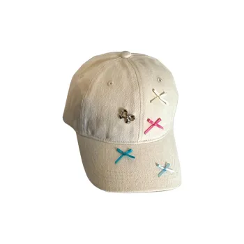 Eight Small Million Washed Cotton Baseball Caps Women's