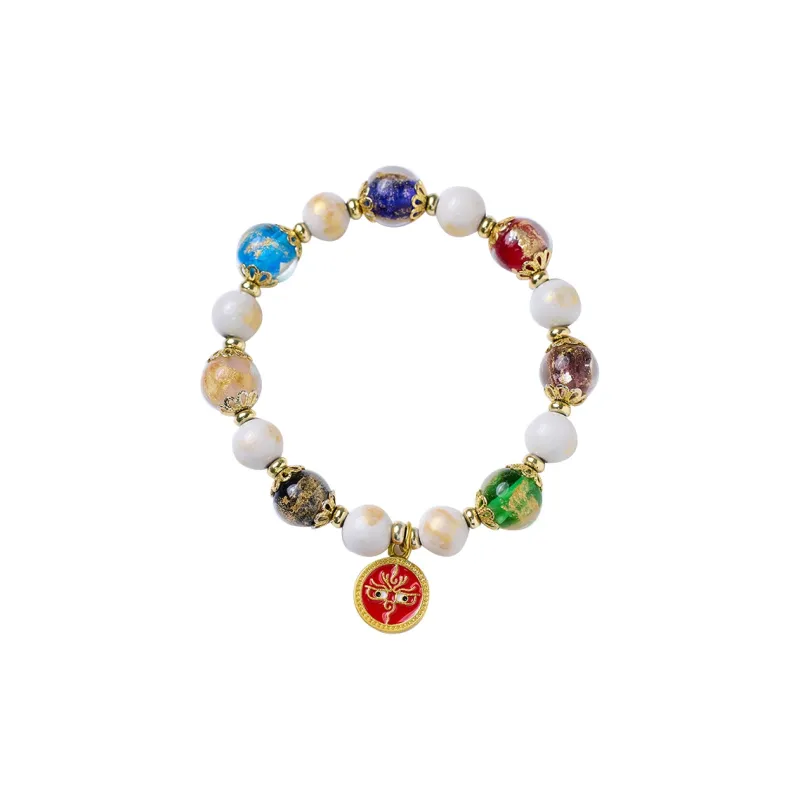 LUXLINE Colored Glaze Bracelets Unisex-5