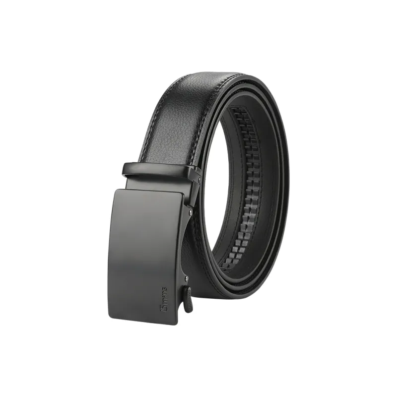 15 MINS Split Cow Leather Belts Men's Width  3.5cm-0
