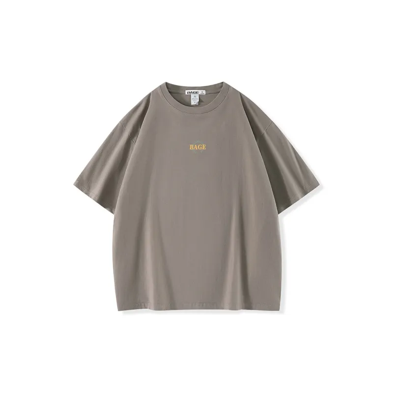 BAGE Drop Shoulder Sleeve T Shirt Unisex-11