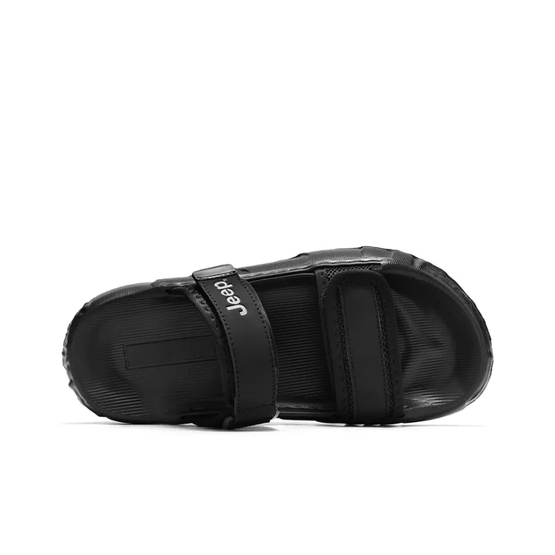 Jeep Abrasion Resistant Odor Resistant Slide Slippers Men's Black-4