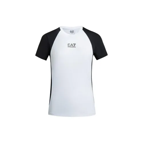 EMPORIO ARMANI EA7 T-Shirts Women's Black/White