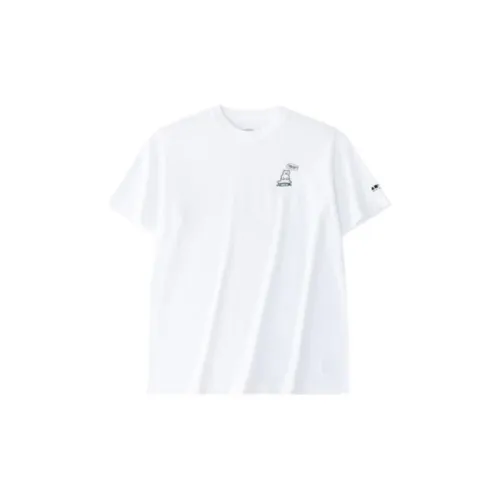 ANTA Sports Life Collection T-Shirts Unisex Snowflake White