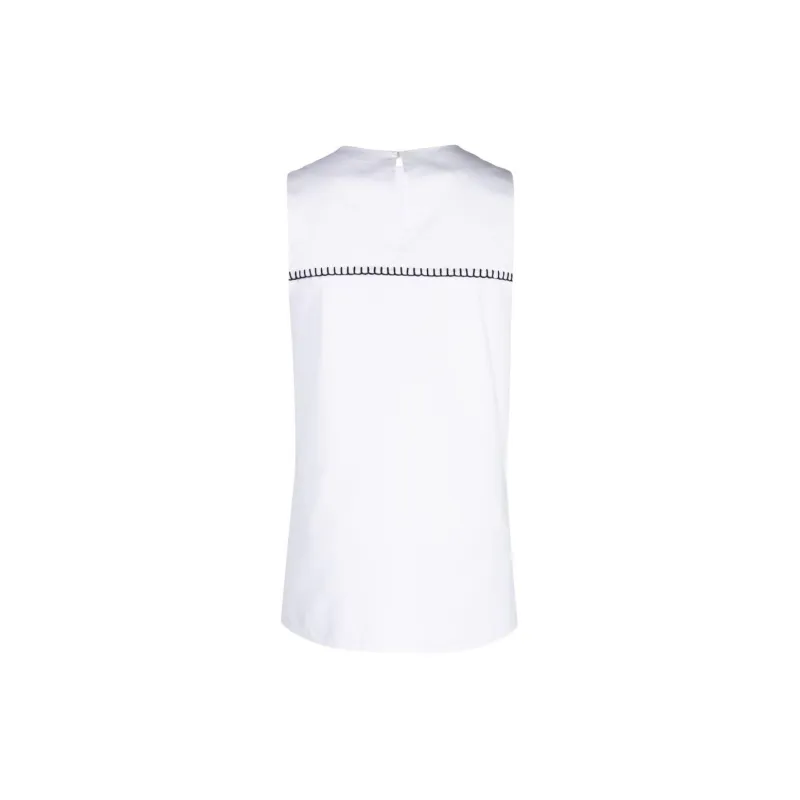 Ports 1961 Plein Air Sleeveless Cotton Blouse-1