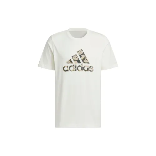 Adidas T-Shirts Men Jade White