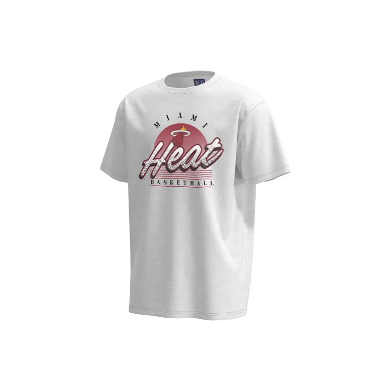 NBA Miami Heat T Shirts Unisex White-1