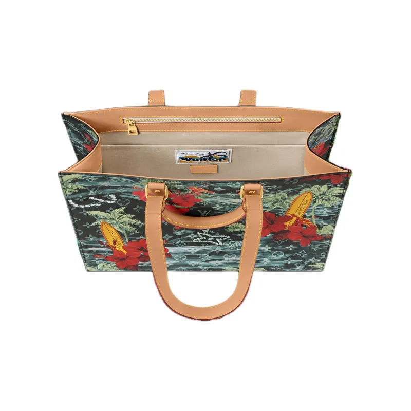 LOUIS VUITTON Sac Plat 24H Monogram Surfin' Navy Blue-3