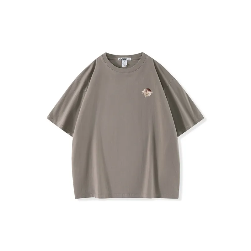 BAGE Drop Shoulder Sleeve T Shirt Men's-12