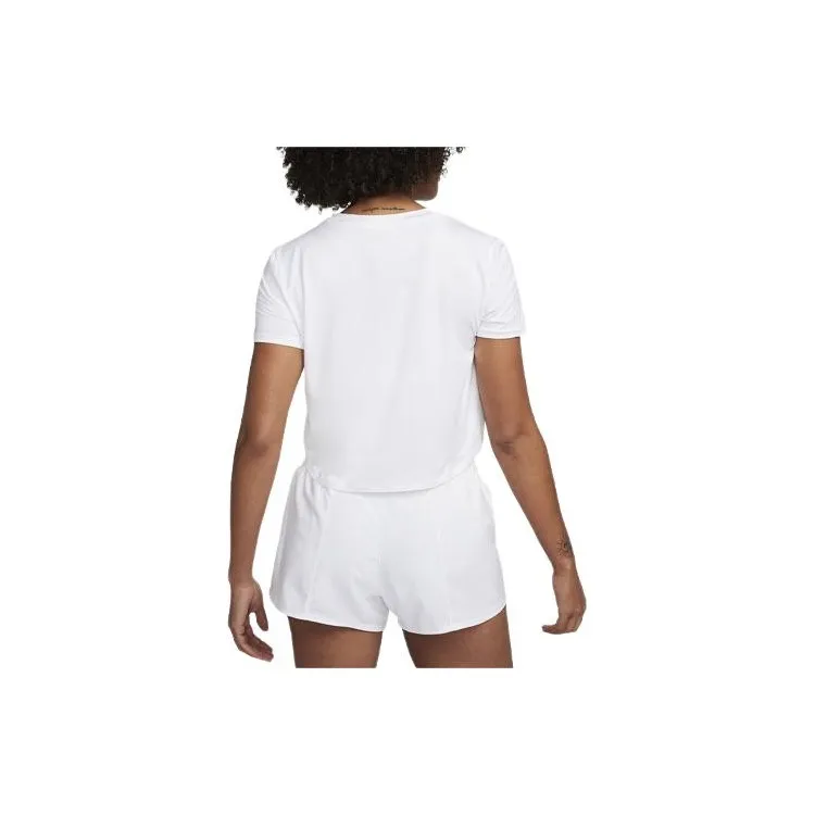 Nike One Classic Women's Dri FIT Short Sleeve Cropped Top-0