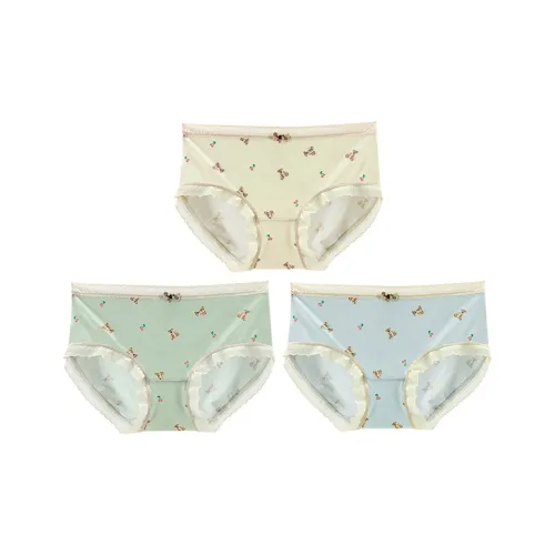 Flowers In Water Underpants Women's 3 Pack