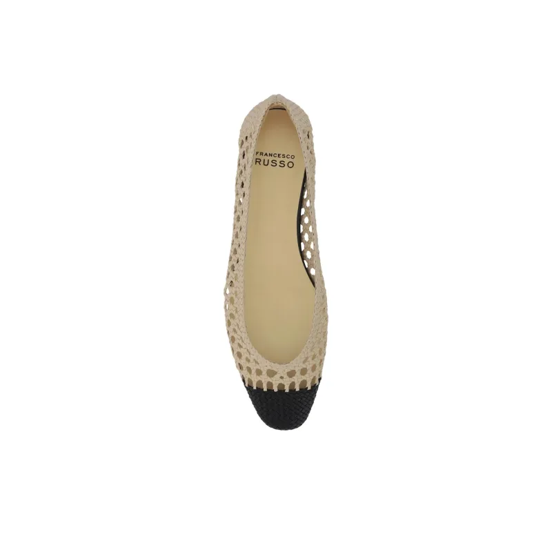 FRANCESCO RUSSO Casual Single Shoes 1cm Women's Beige-2