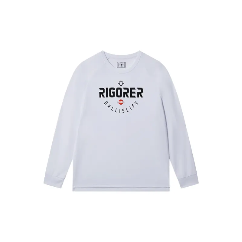 RIGORER Crew Neck Loose Fit Basketball Long Sleeved T Shirt Unisex-1
