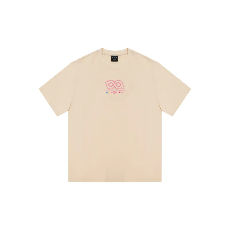 BIPOLAR Short Sleeved T Shirts Unisex Black Gray Apricot-7