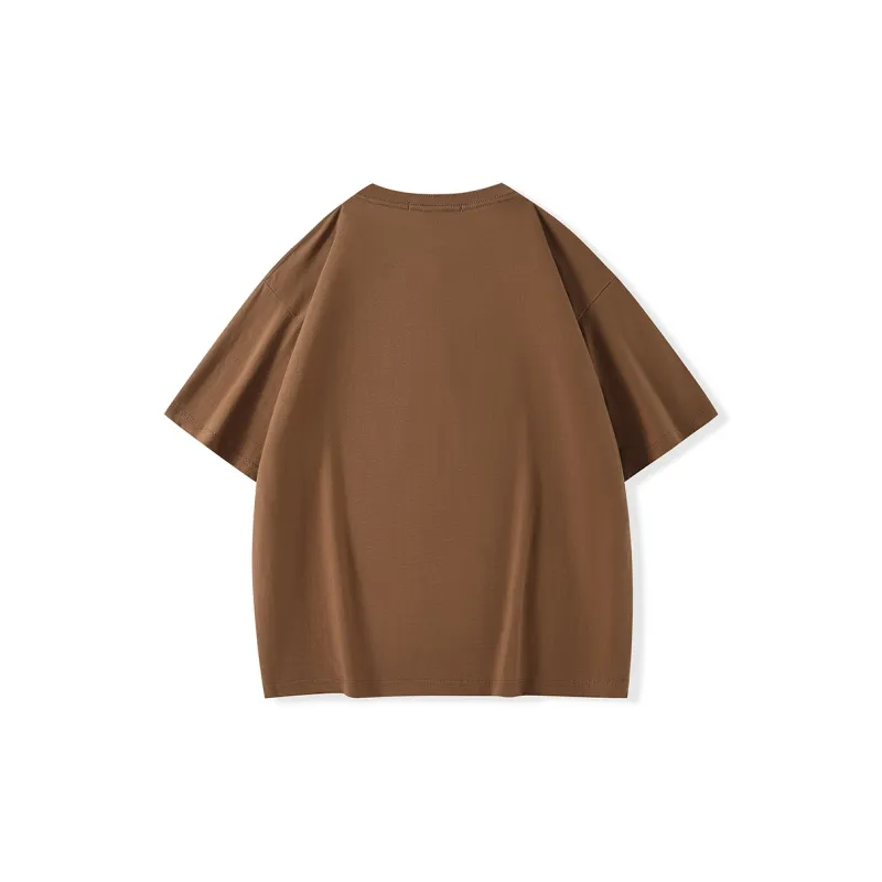 BAGE Drop Shoulder Sleeve T Shirt Unisex-17