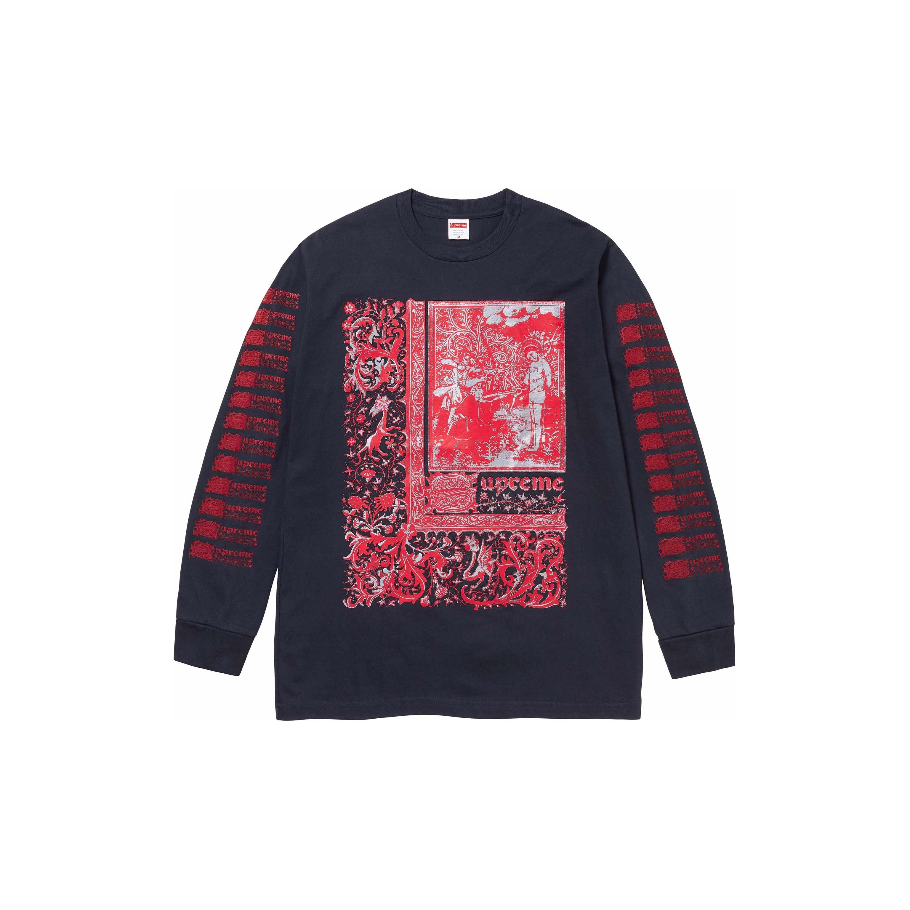 Supreme Hanes Bones Thermal Crew 1 Pack Black XL - POIZON
