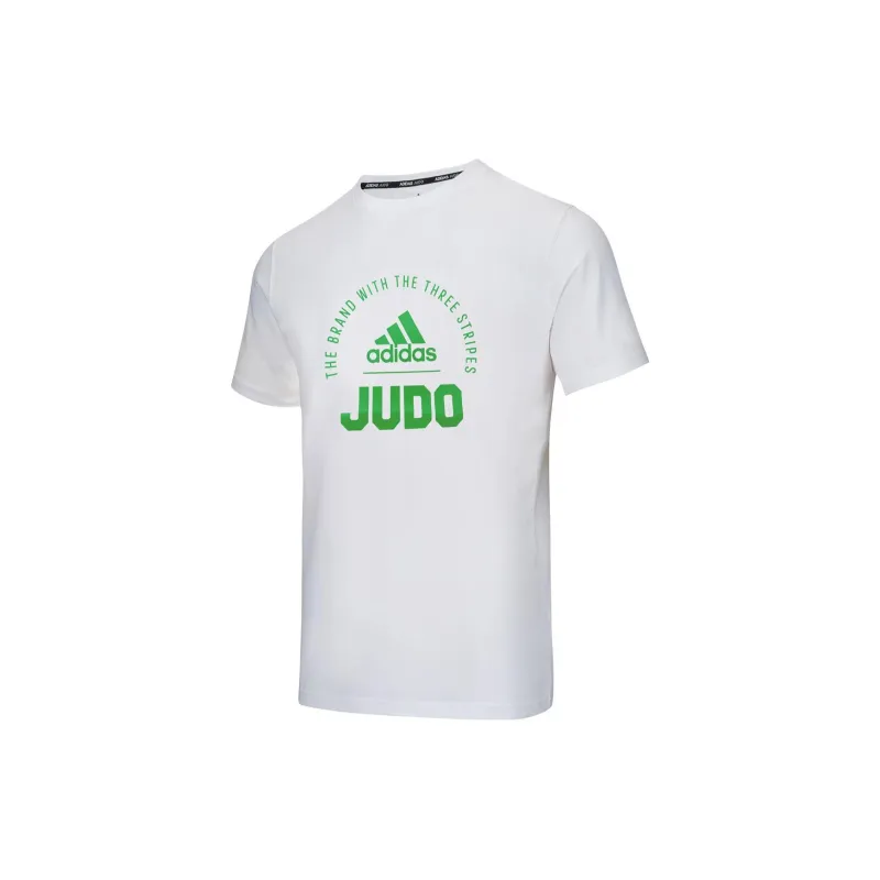 Adidas T Shirt Men's White Green-2