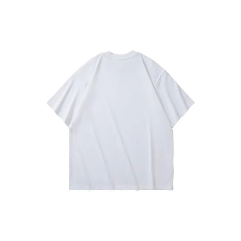 Chinpeno American Casual Letter Print Crew Neck Pullover Breathable Short Sleeved T Shirt Unisex-1