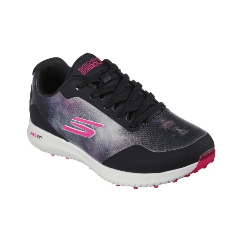 Skechers Go Golf Max 2 - Splash Anti-Slip Wear-Resistant Low-Top Golf Shoes Women's Black Pink-2