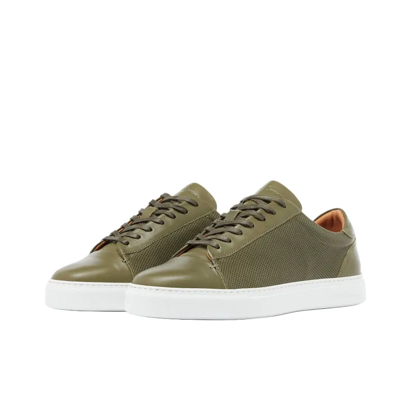 Oliver Sweeney Low-Top Skateboard Shoes Men's Army Green-2