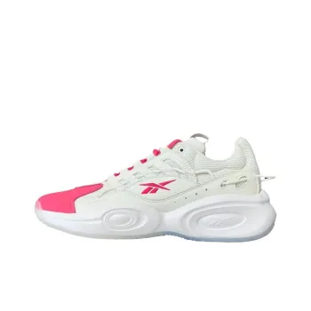 Reebok Solution Anti-Slip Wear-Resistant Low-Top Casual Shoes Unisex White Pink