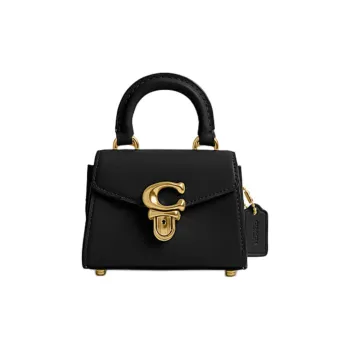 COACH Sammy Cow Leather Crossbody Handbags Mini Women's Black