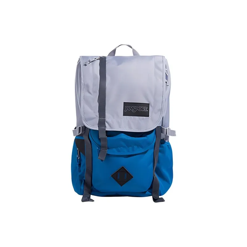 JanSport Polyester Backpack Regular Unisex 47J4 Blue Gray Multicolor-0