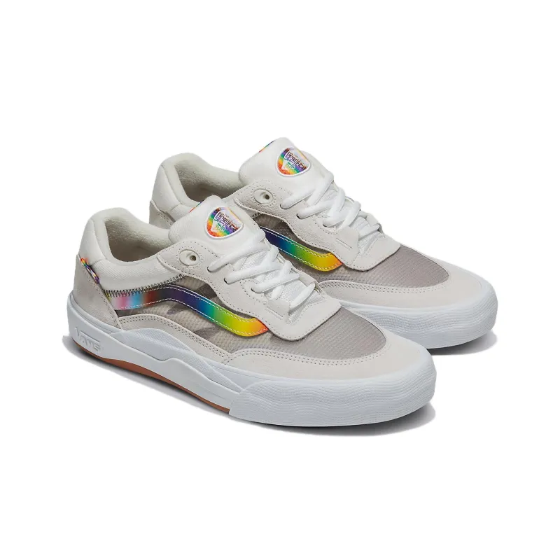 Vans Wayvee Slip Resistant Cushioning Support Low Top Skateboard Shoes Unisex White Gray-2